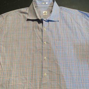 Peter Millar Mens Long Sleeve Shirt Extra Lareg XL Multicolor Checks Cotton